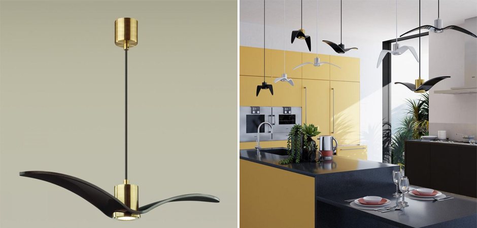 Подвесной светильник Seagull Scope Gold черный Подвесной светильник Seagull Scope Gold черный - Loft-Concept в Грозном