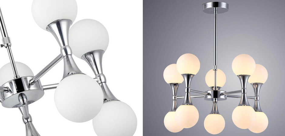 Люстра Ball Valley Chandelier Chromium 10 Люстра Ball Valley Chandelier Chromium 10 - Loft-Concept в Грозном