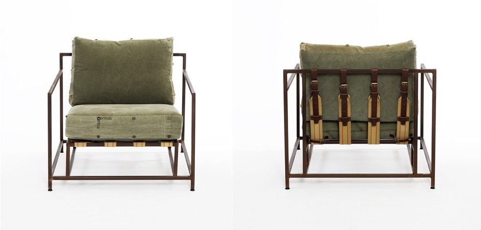 Кресло Inheritance Armchair Olive Military Fabric Кресло Inheritance Armchair Olive Military Fabric - Loft-Concept в Грозном