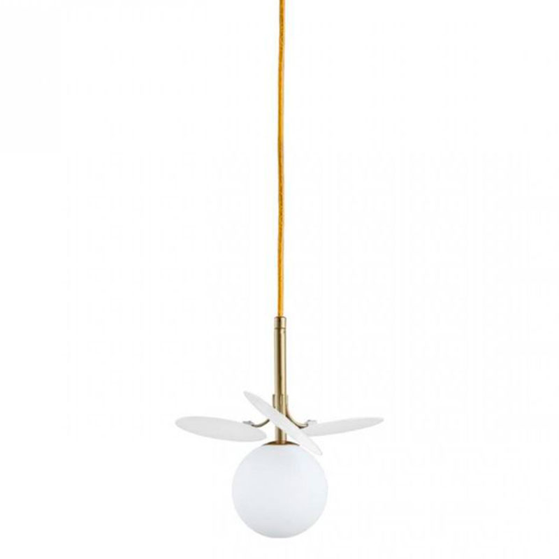 Подвесной светильник MATISSE Pendant One White Золотой Белый Подвесной светильник MATISSE Pendant One White Золотой Белый в Грозном | Loft Concept