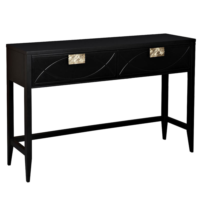 Консоль Amelie Black Console Черный Золотой Консоль Amelie Black Console Черный Золотой в Грозном | Loft Concept