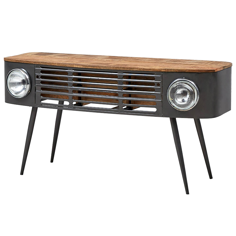 Консоль Loft Car Console Table Древесина Графит Консоль Loft Car Console Table Древесина Графит в Грозном | Loft Concept