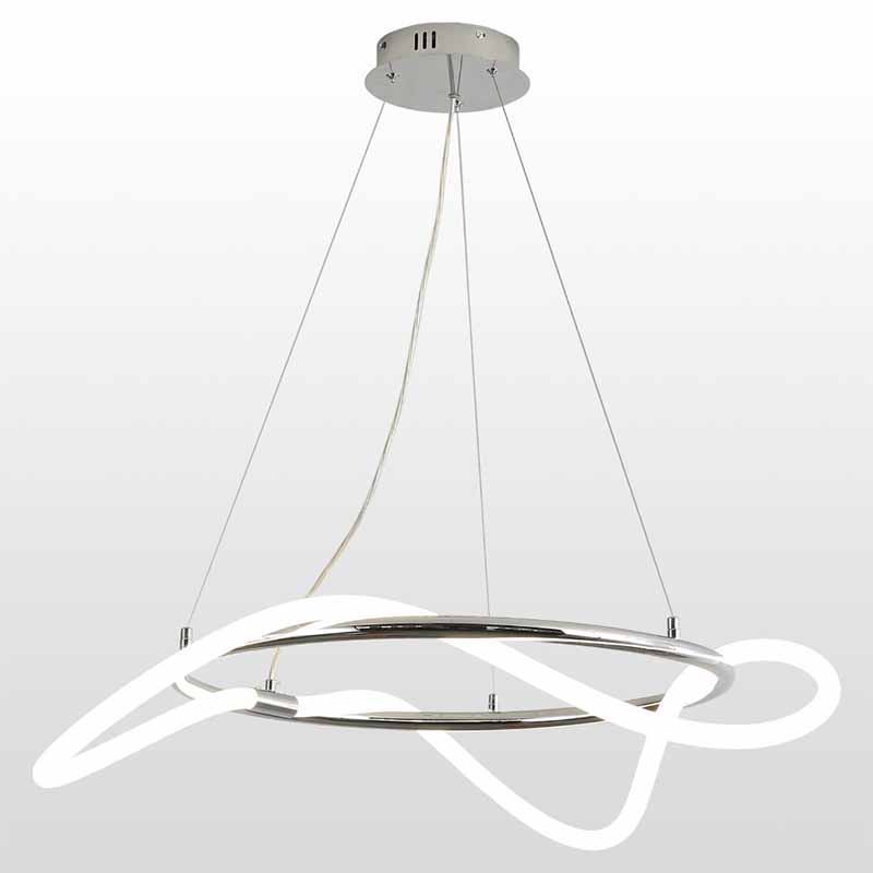 Люстра Luke Lampco Tracer Chandelier Chrome 60 Белый Хром Люстра Luke Lampco Tracer Chandelier Chrome 60 Белый Хром в Грозном | Loft Concept