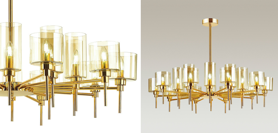 Люстра AXO Light Spillray Gold Lamps 20 Люстра AXO Light Spillray Gold Lamps 20 - Loft-Concept в Грозном