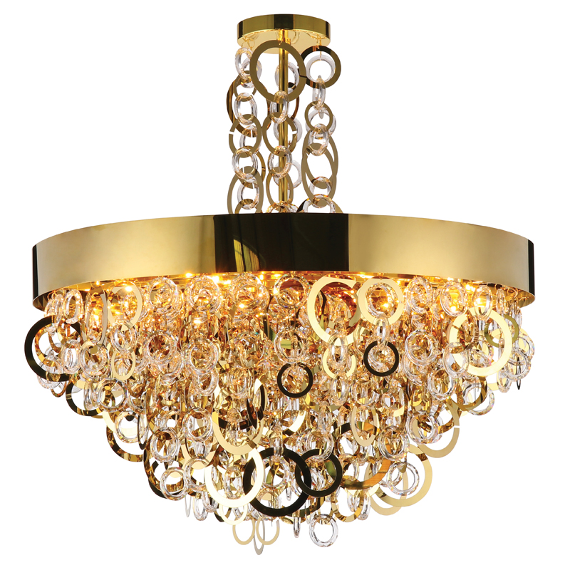 Люстра Maryse Chandelier Глянцевое золото Прозрачный Люстра Maryse Chandelier Глянцевое золото Прозрачный в Грозном | Loft Concept