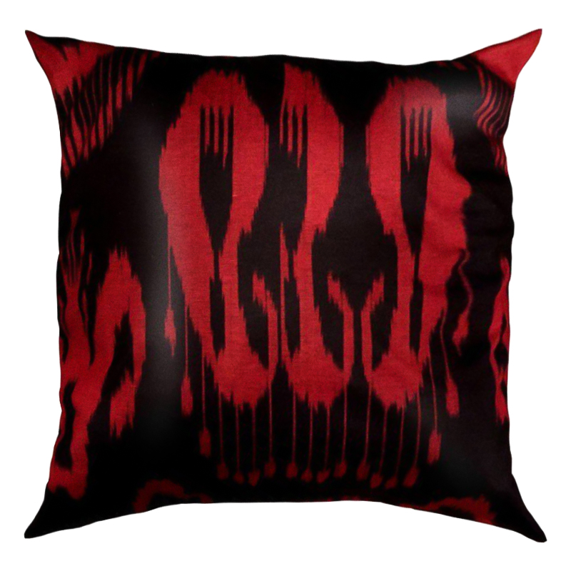 Подушка Red and Black Черный Красный Подушка Red and Black Черный Красный в Грозном | Loft Concept