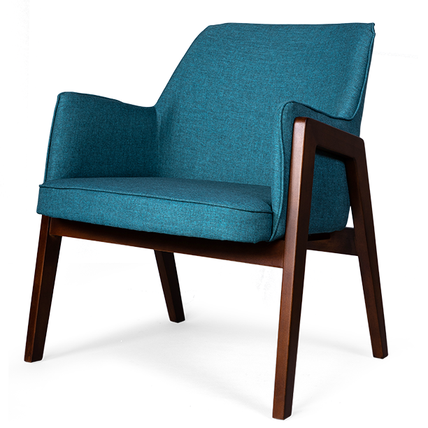 Кресло Gregory blue Светло-синий Коричневый Кресло Gregory blue Светло-синий Коричневый в Грозном | Loft Concept