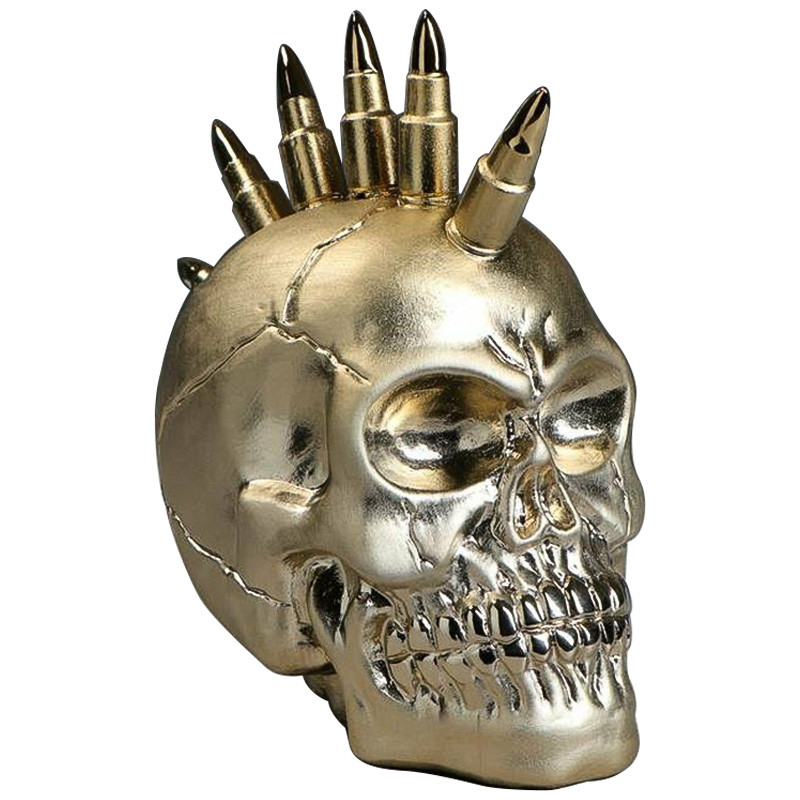 Статуэтка Skull Iroquois Золотой в Грозном | Loft Concept 
