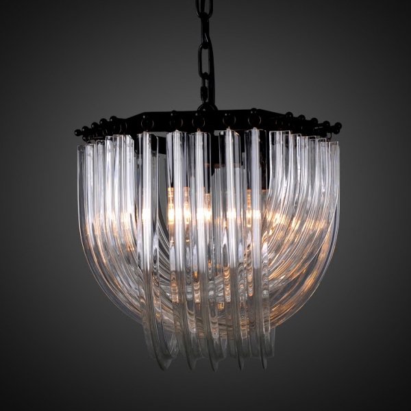 Люстра Frozen Glass Chandelier 33 Черный в Грозном | Loft Concept 