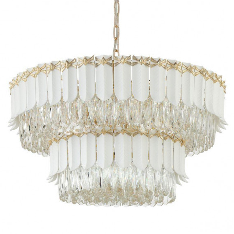 Люстра Barcelo Chandelier Прозрачный Золотой Люстра Barcelo Chandelier Прозрачный Золотой в Грозном | Loft Concept