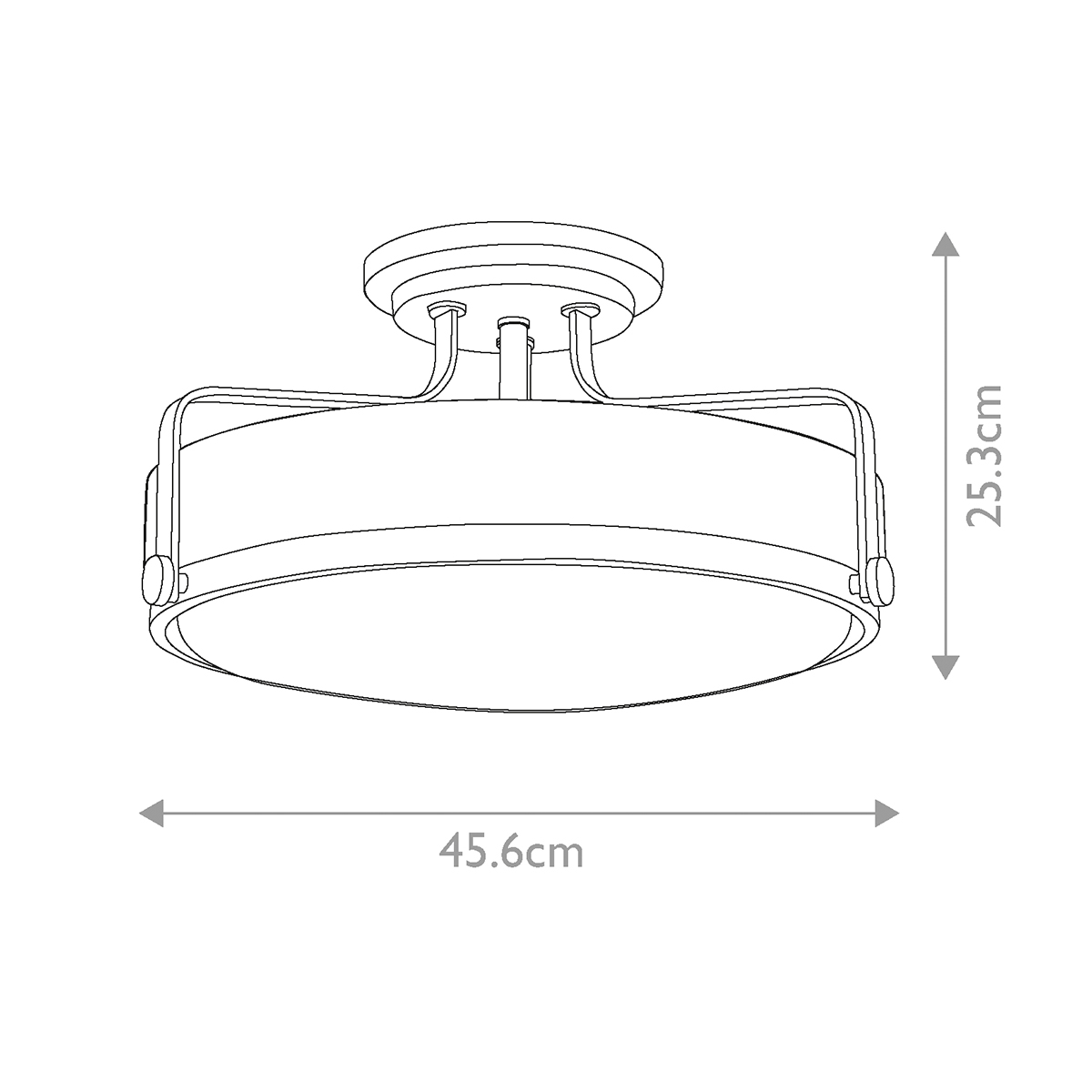 Потолочный светильник с круглым матовым белым плафоном Hinkley в Грозном