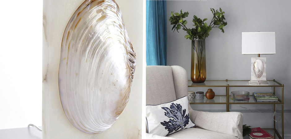 Настольная лампа Mother of Pearl Sink Настольная лампа Mother of Pearl Sink - Loft-Concept в Грозном