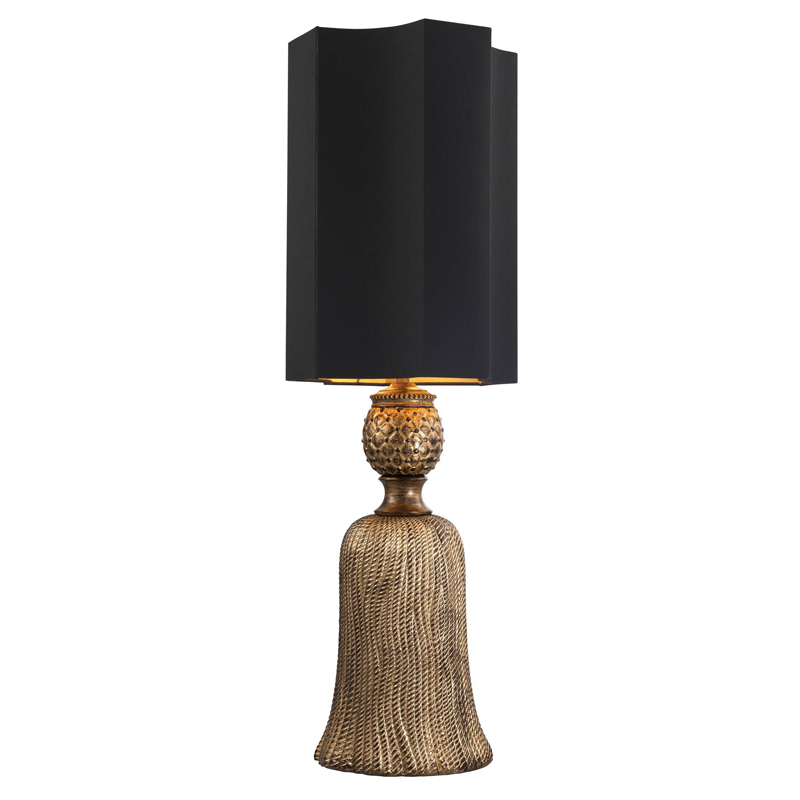 Настольная лампа Eichholtz Table Lamp Fiocchi Винтажное Темное Золото Черный Настольная лампа Eichholtz Table Lamp Fiocchi Винтажное Темное Золото Черный в Грозном | Loft Concept