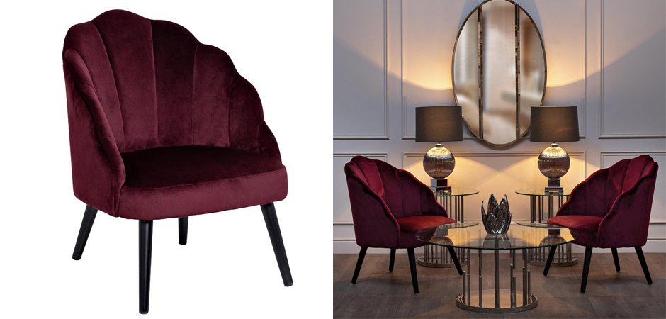 Кресло FolioFlower Armchair burgundy Кресло FolioFlower Armchair burgundy - Loft-Concept в Грозном