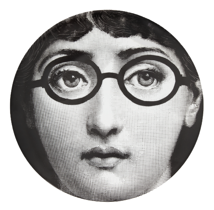 Декоративная тарелка Fornasetti 026 Черный Декоративная тарелка Fornasetti 026 Черный в Грозном | Loft Concept