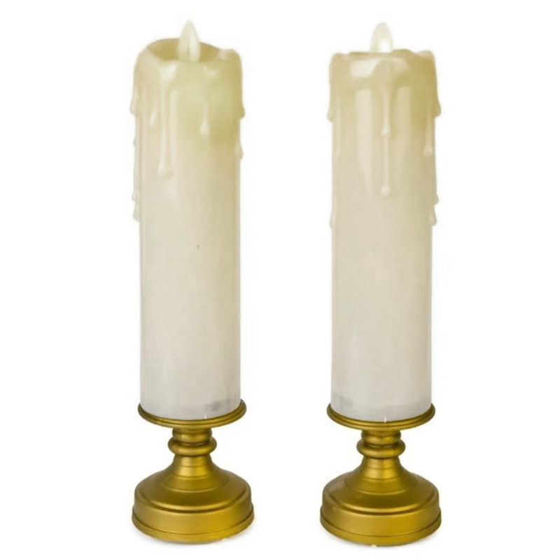 Набор свечей Two LED Candles Латунь Набор свечей Two LED Candles Латунь в Грозном | Loft Concept