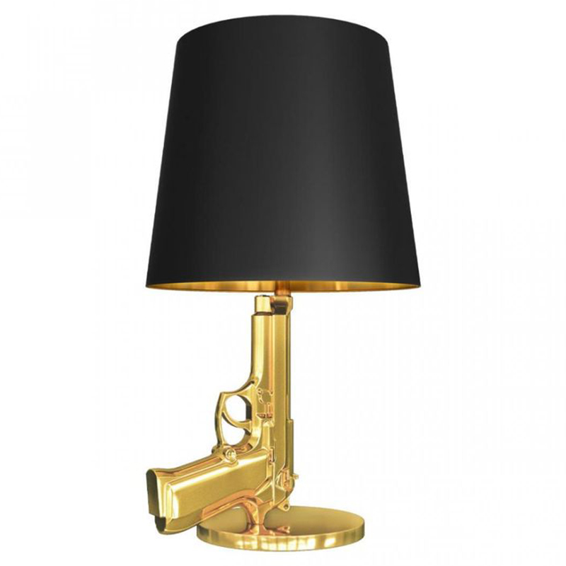 Настольная лампа Flos Gun Table Lamp Золотой Черный Настольная лампа Flos Gun Table Lamp Золотой Черный в Грозном | Loft Concept