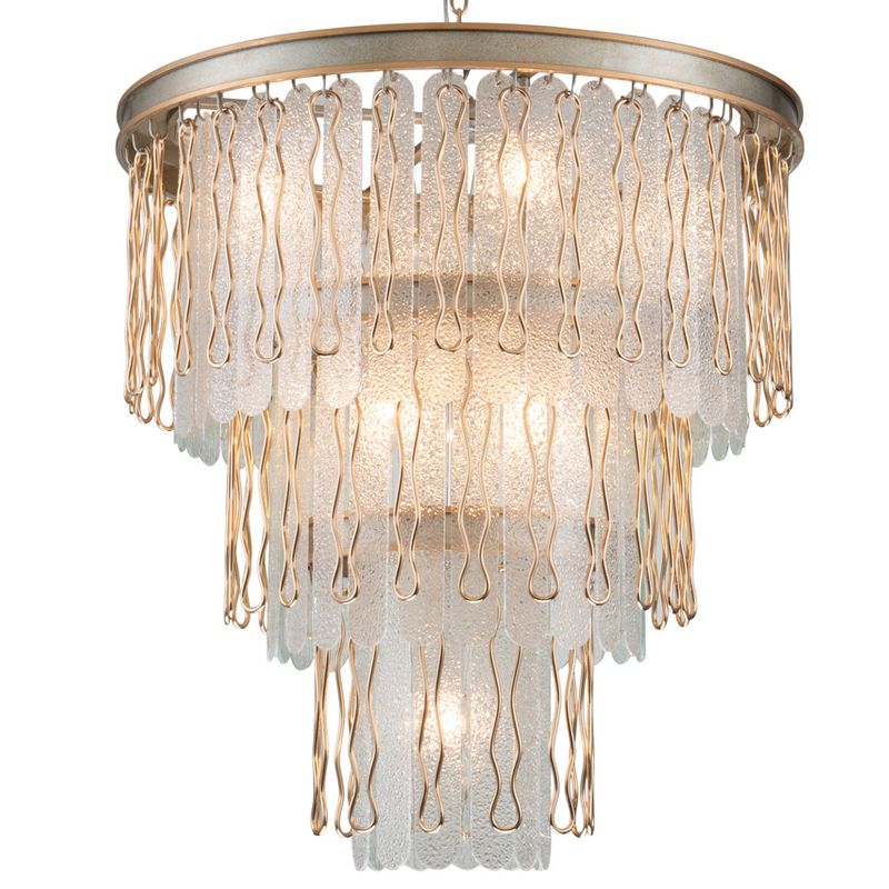 Люстра Abel Chandelier 67 Золотой Серебряный Прозрачный Люстра Abel Chandelier 67 Золотой Серебряный Прозрачный в Грозном | Loft Concept