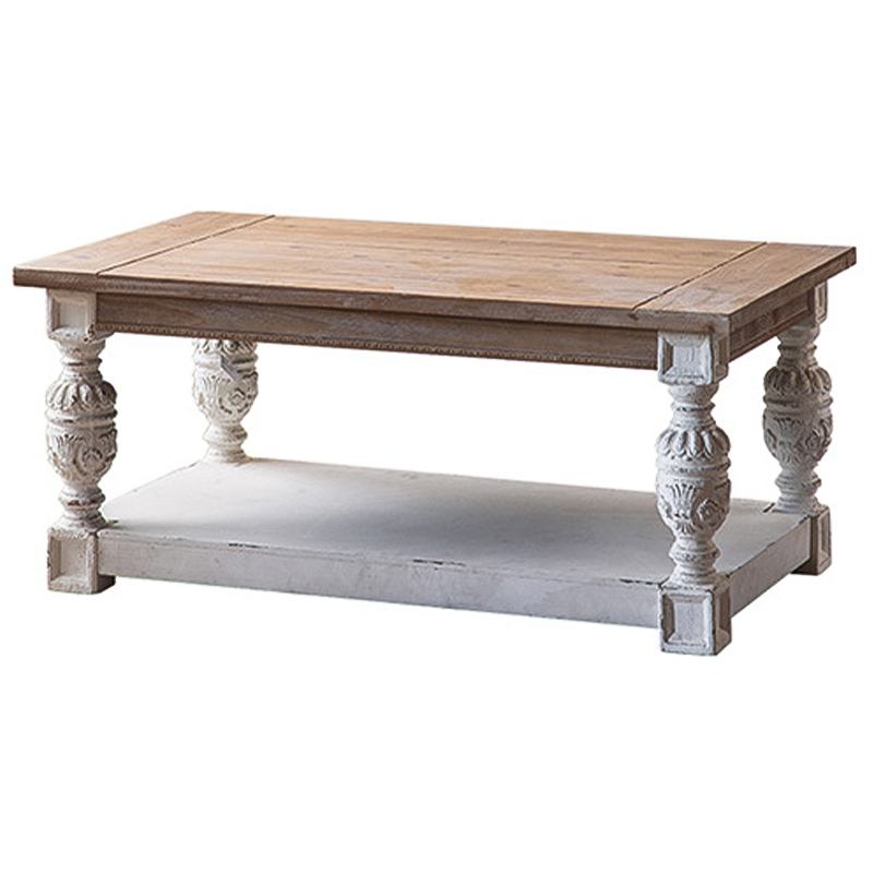 Кофейный стол Garland Provence Coffee Table Белый Древесина Кофейный стол Garland Provence Coffee Table Белый Древесина в Грозном | Loft Concept