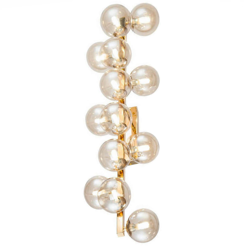 Бра Berries Chandelier Amber 13 Глянцевое золото Янтарь (Amber) Бра Berries Chandelier Amber 13 Глянцевое золото Янтарь (Amber) в Грозном | Loft Concept