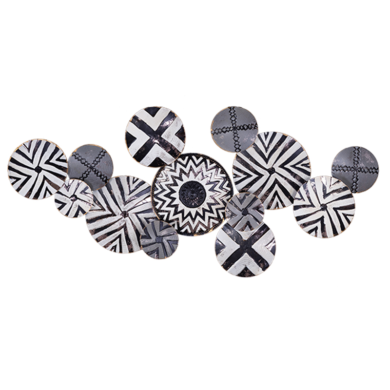 Панно Black and white patterns Черно-белый Панно Black and white patterns Черно-белый в Грозном | Loft Concept