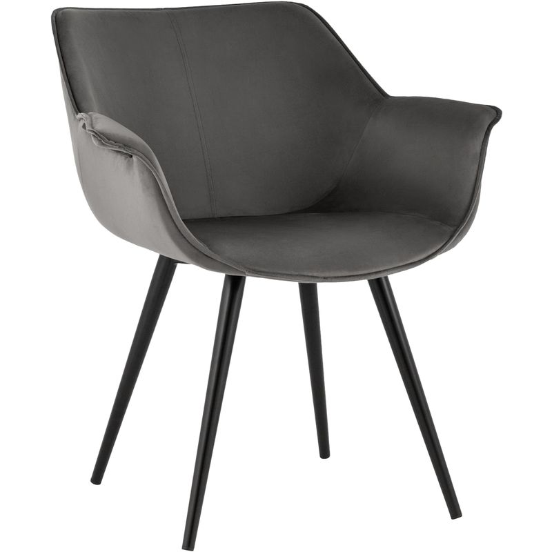 Стул Mason chair Темно-Серый велюр Серый Черный Стул Mason chair Темно-Серый велюр Серый Черный в Грозном | Loft Concept