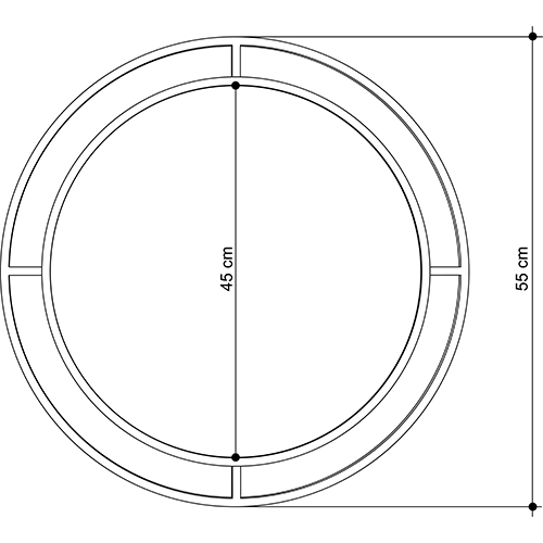 Настенное зеркало круглой формы в черной металлической раме BUBBLE MIRROR BLACK Настенное зеркало круглой формы в черной металлической раме BUBBLE MIRROR BLACK в Грозном