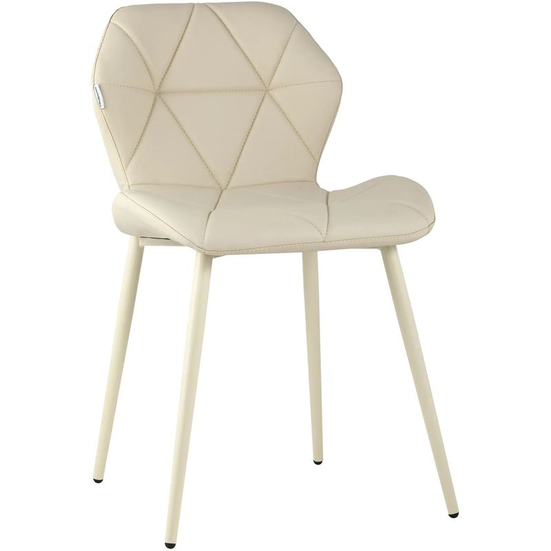 Стул Jeroen II Chair Экокожа Кремовый цвет Бежевый Стул Jeroen II Chair Экокожа Кремовый цвет Бежевый в Грозном | Loft Concept