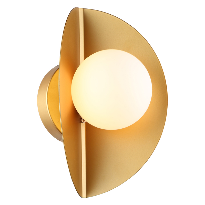 Бра Pascal Sconce Белый Золотой Бра Pascal Sconce Белый Золотой в Грозном | Loft Concept