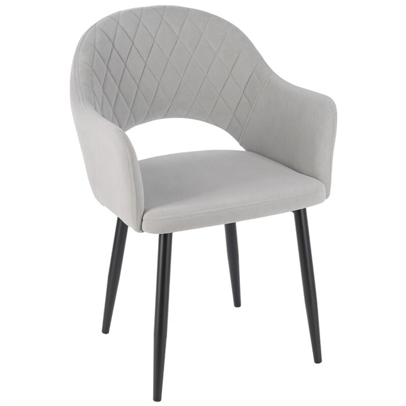 Стул Giotto Chair Светло-серый Черный в Грозном | Loft Concept 