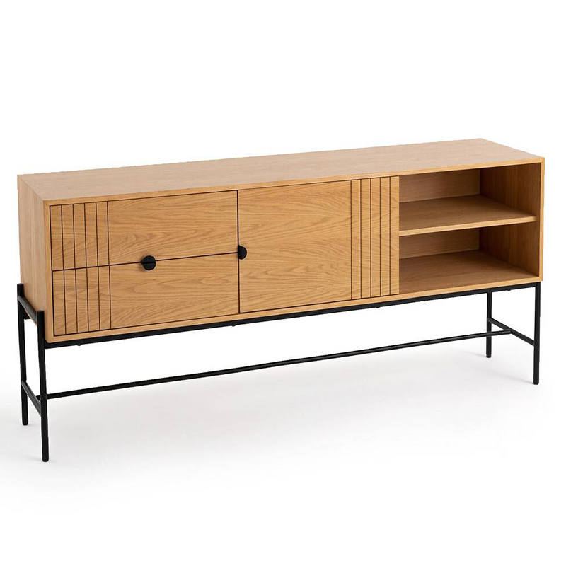 Комод в стиле лофт Domar Chest of Drawers Древесина Черный Комод в стиле лофт Domar Chest of Drawers Древесина Черный в Грозном | Loft Concept