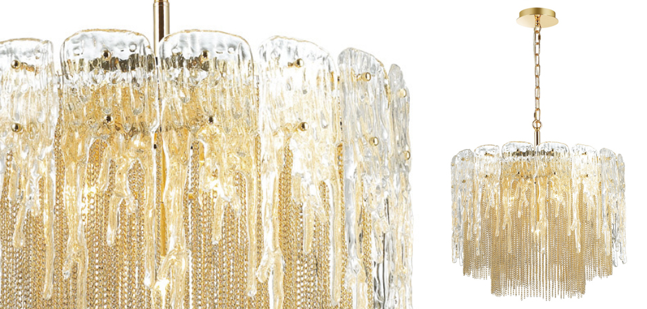 Люстра Ice and Gold Chains - Loft-Concept в Грозном