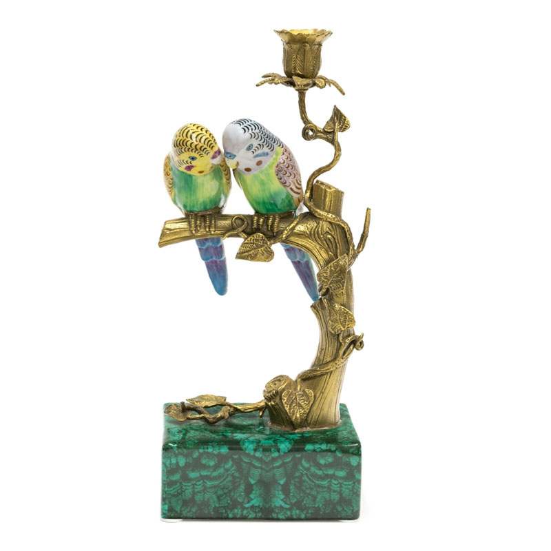 Подсвечник Duo Birds On Branch Мульти Бронза Подсвечник Duo Birds On Branch Мульти Бронза в Грозном | Loft Concept