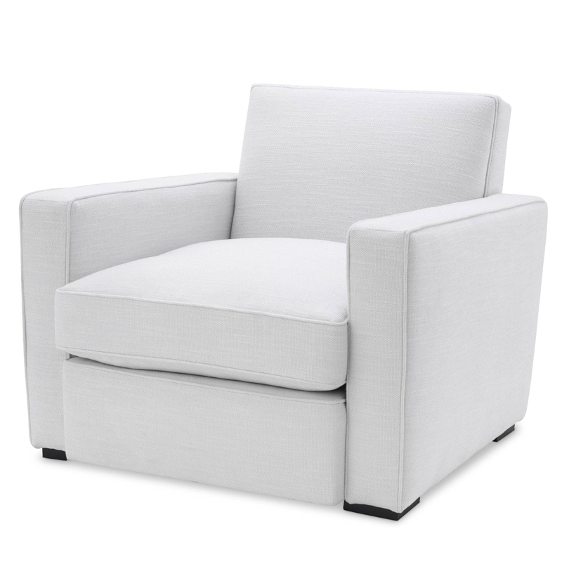 Кресло Eichholtz Chair Edmond white Белый Черный в Грозном | Loft Concept 
