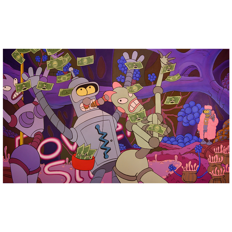 Картина Futurama Bender Make it Rain Мульти Картина Futurama Bender Make it Rain Мульти в Грозном | Loft Concept