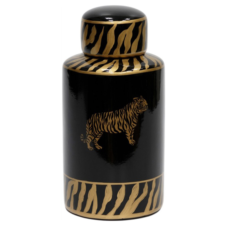 Ваза Tiger Vase black and gold Черный Золотой в Грозном | Loft Concept 