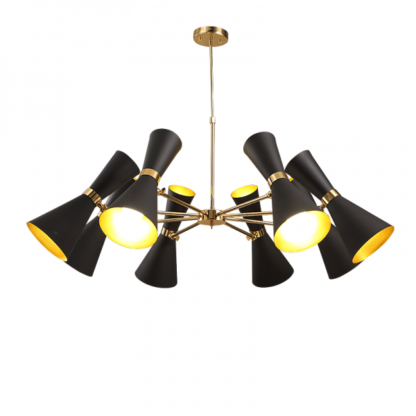 Люстра Delightfull Cairo Chandelier Глянцевое золото Черный Люстра Delightfull Cairo Chandelier Глянцевое золото Черный в Грозном | Loft Concept