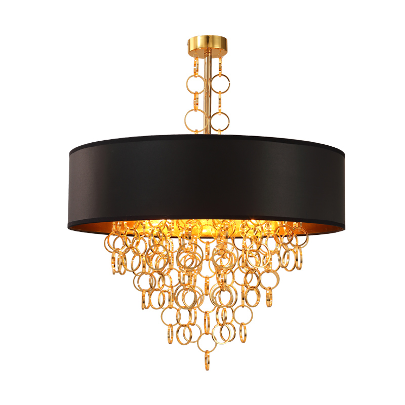 Люстра Ritz Rings Chandelier Золотой Черный Люстра Ritz Rings Chandelier Золотой Черный в Грозном | Loft Concept