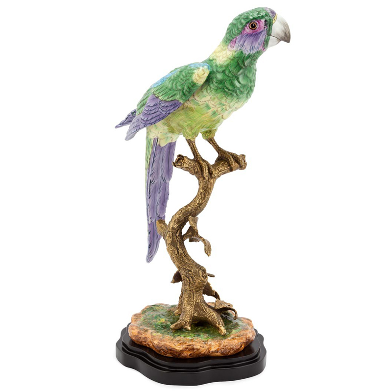 Статуэтка PARROT ATLANTIDE Мульти Бронза Черный Статуэтка PARROT ATLANTIDE Мульти Бронза Черный в Грозном | Loft Concept