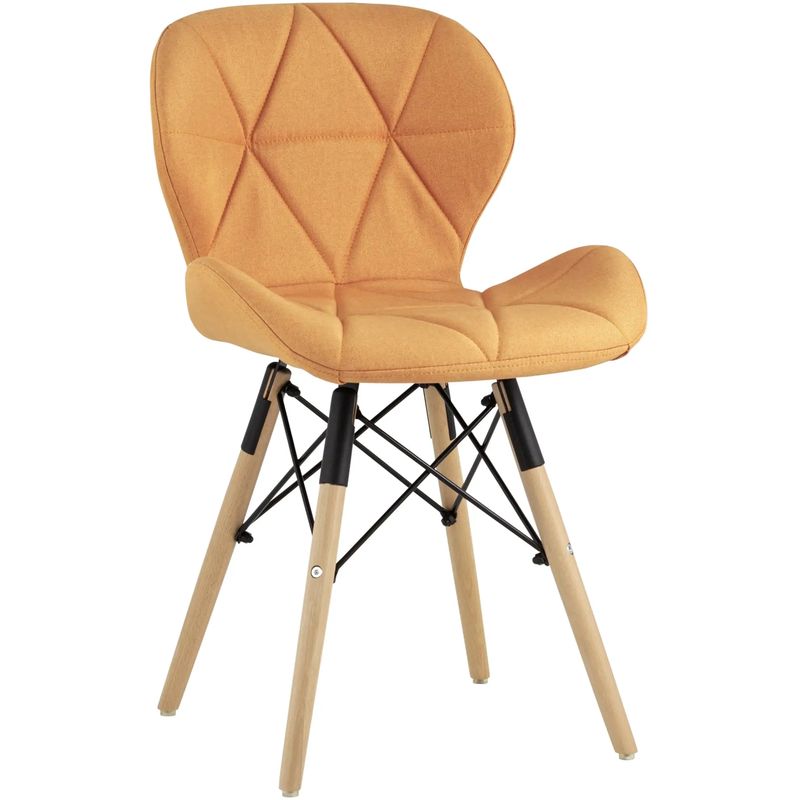 Стул Jeroen Chair Рогожка Оранжевый Цвет Оранжевый Древесина Черный Стул Jeroen Chair Рогожка Оранжевый Цвет Оранжевый Древесина Черный в Грозном | Loft Concept