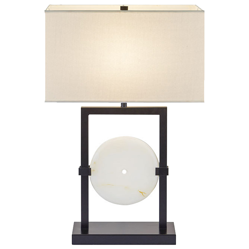Настольная лампа Laudine Table Lamp Молочный Черный Белый в Грозном | Loft Concept 