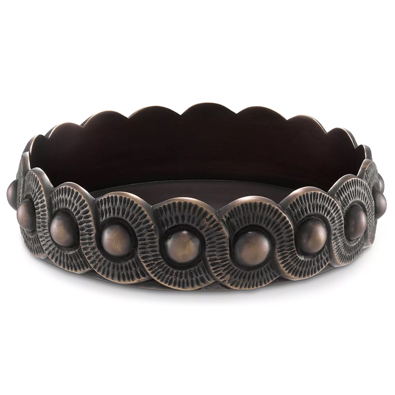 Пепельница Eichholtz Ashtray Palmeral Бронза Темная бронза винтаж Пепельница Eichholtz Ashtray Palmeral Бронза Темная бронза винтаж в Грозном | Loft Concept