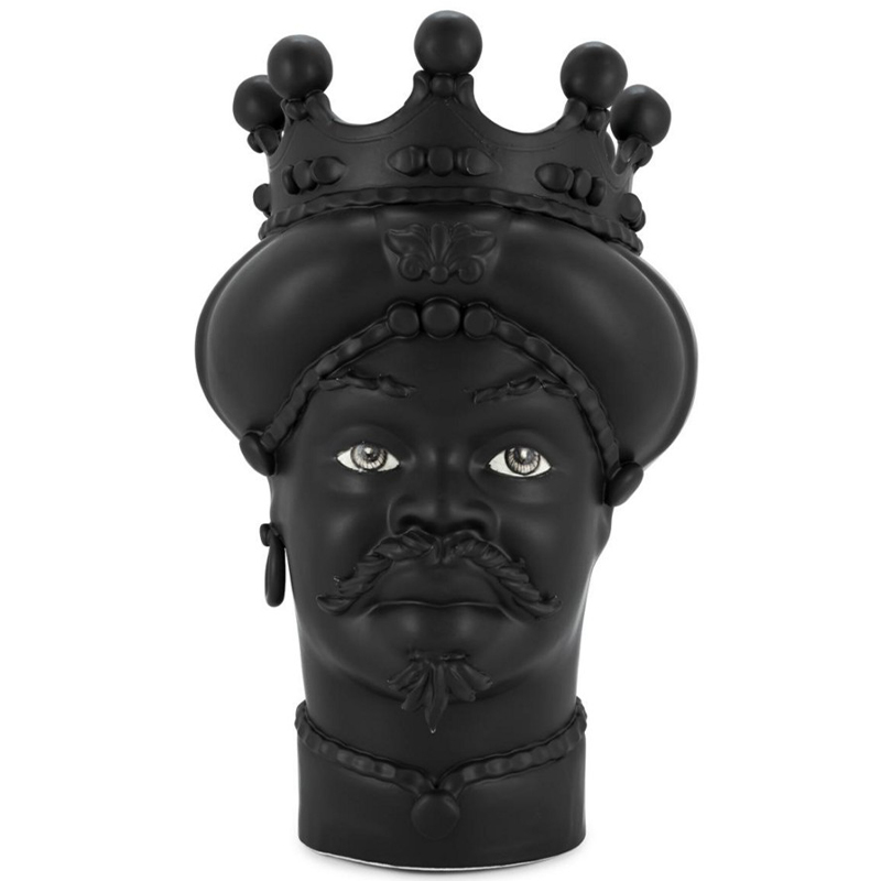 Ваза Vase Moro Man All Black Черный Ваза Vase Moro Man All Black Черный в Грозном | Loft Concept