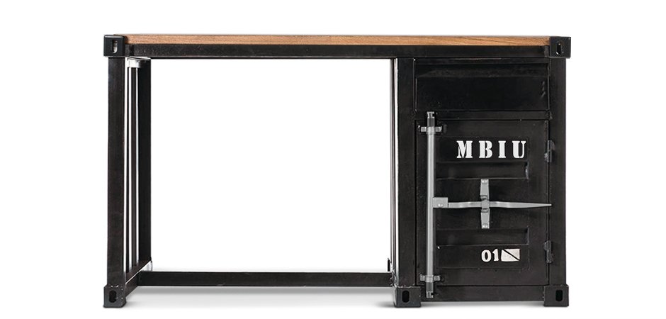 Письменный стол Metal & Oak Sea Container Desk Письменный стол Metal & Oak Sea Container Desk - Loft-Concept в Грозном