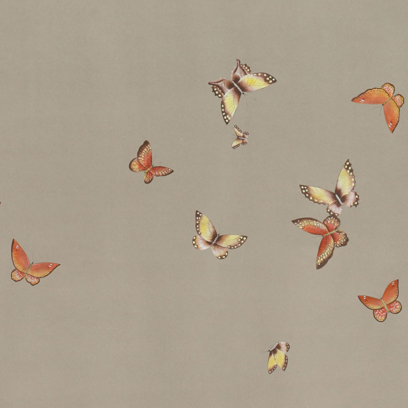 Обои ручная роспись Butterflies Echo on dyed paper Обои ручная роспись Butterflies Echo on dyed paper в Грозном | Loft Concept