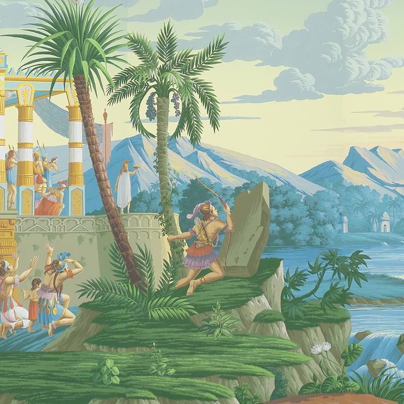 Обои ручная роспись The Incas Special Colourway on scenic paper  в Грозном | Loft Concept 