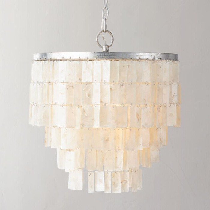 Люстра Shell Square Pendant Белый Люстра Shell Square Pendant Белый в Грозном | Loft Concept
