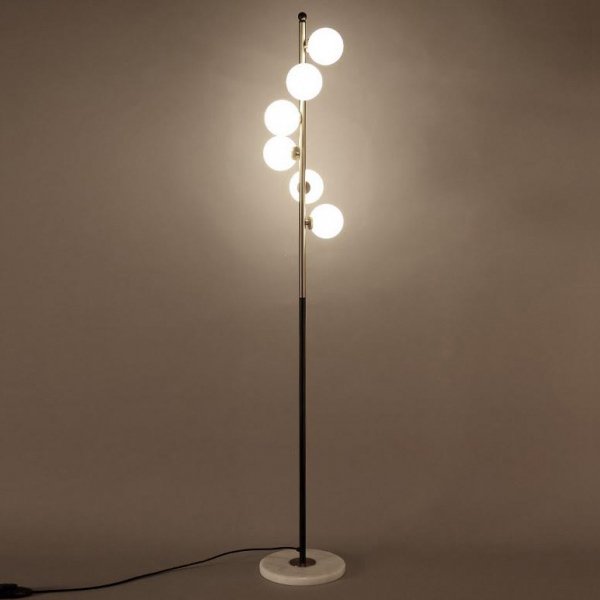 Торшер Celling Floor Lamp Черный Молочный Торшер Celling Floor Lamp Черный Молочный в Грозном | Loft Concept