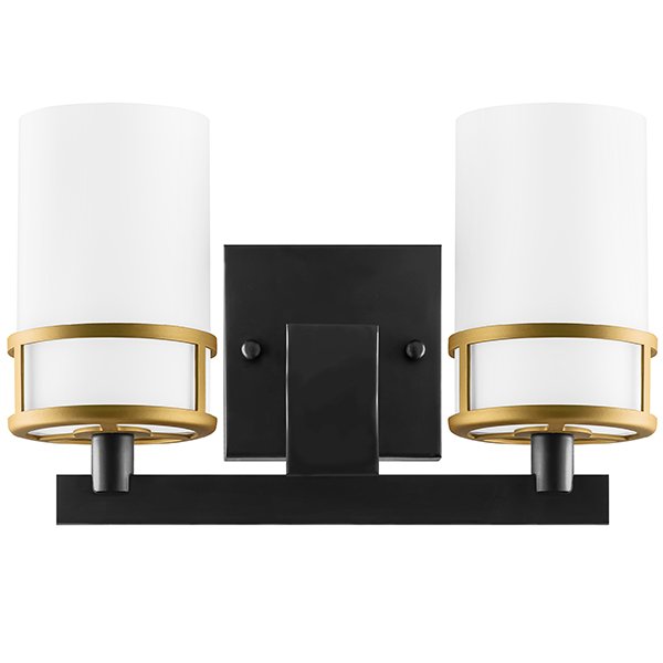 Бра Olivier Frosted Gold Bra Double Золотой Белый Черный Бра Olivier Frosted Gold Bra Double Золотой Белый Черный в Грозном | Loft Concept