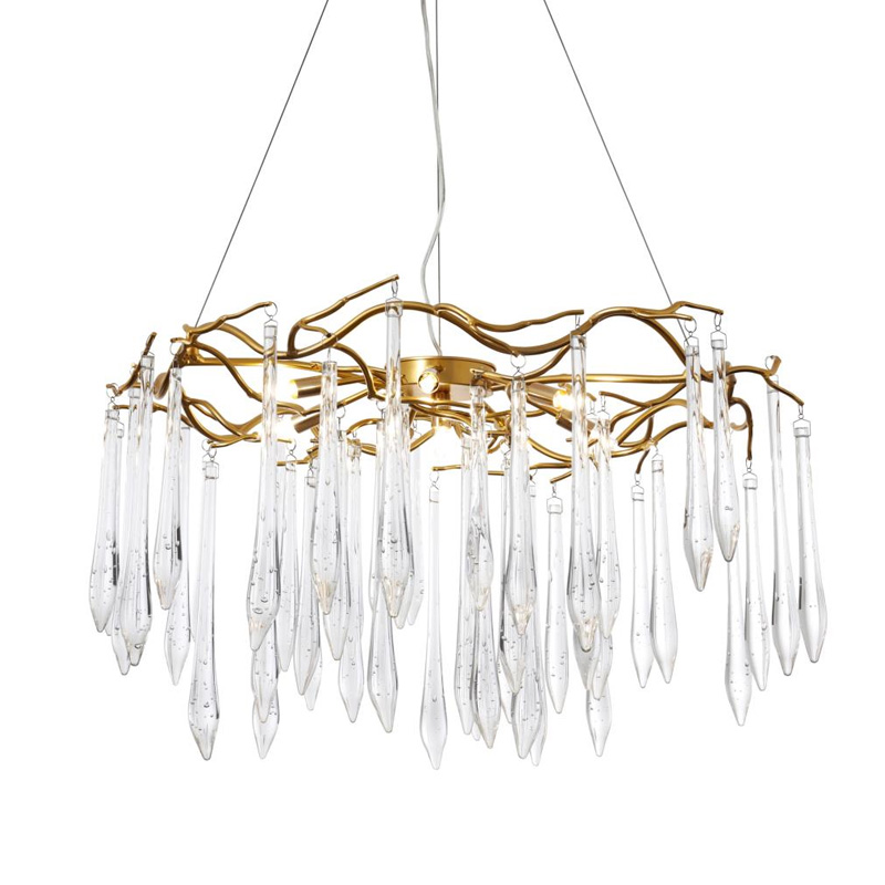 Люстра Average Crystal Rain Gold Золотой Люстра Average Crystal Rain Gold Золотой в Грозном | Loft Concept